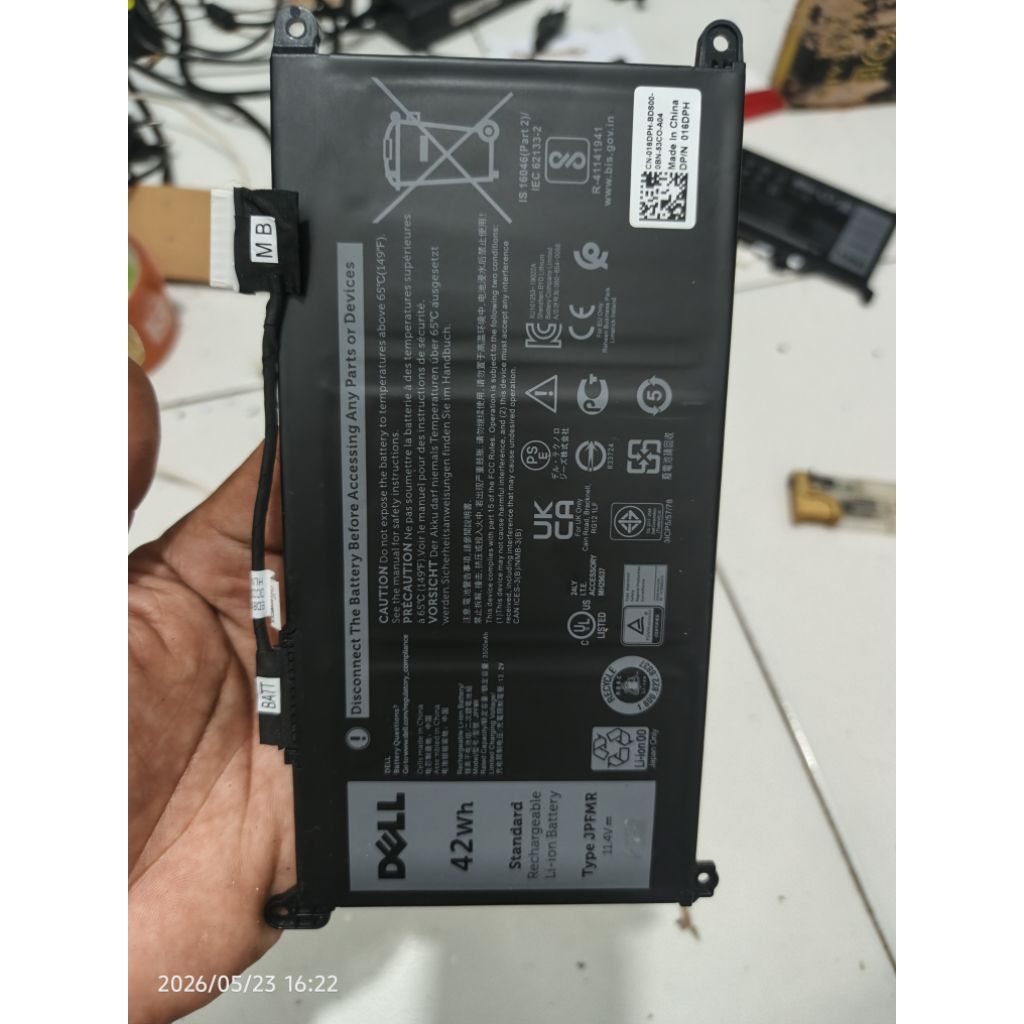 baterai chromebook Dell 3100 (JPFMR)original copotan
