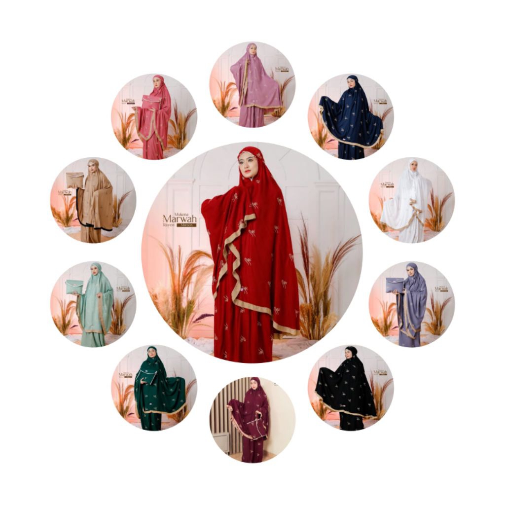 Mukena marwah arrafi warna terbaru promo ready siap kirim