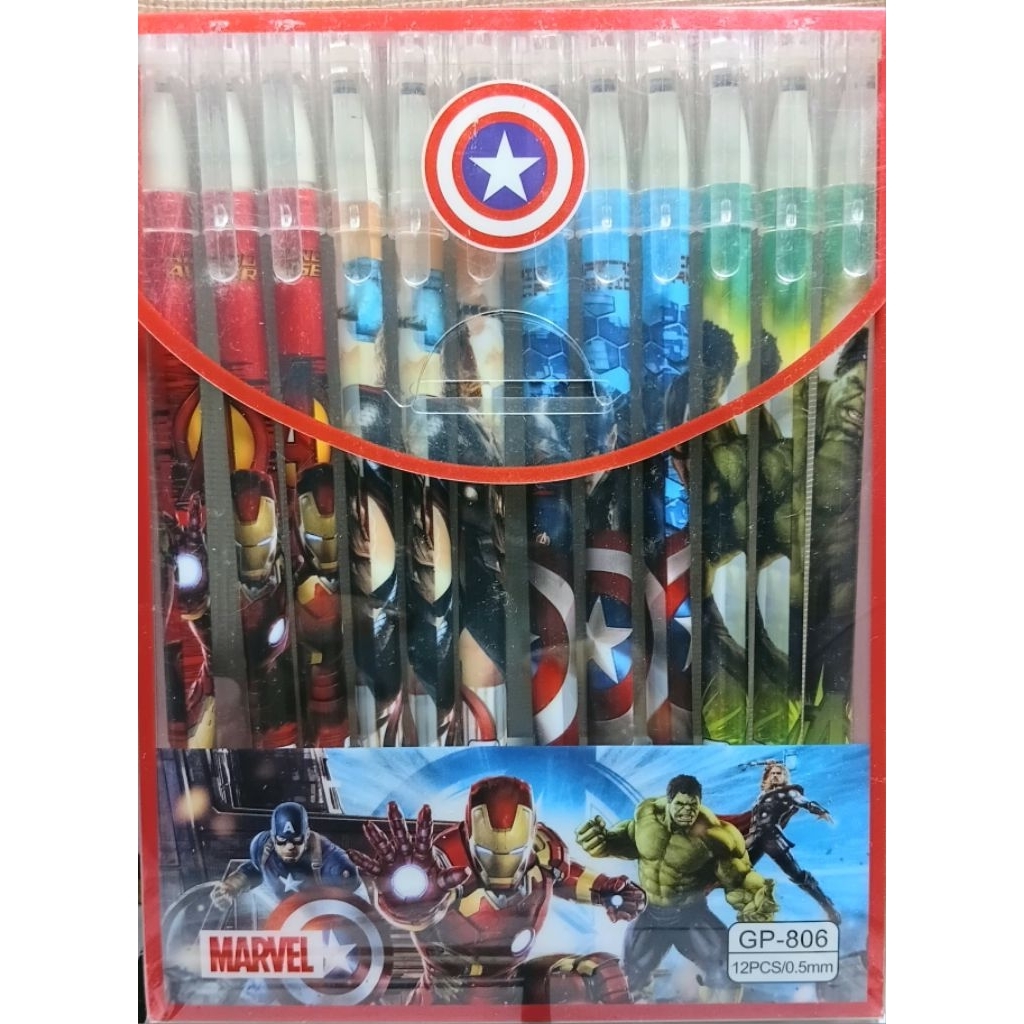 12Pcs Pulpen Hapus Karakter/Pulpen Hapus/Pulpen Kekinian