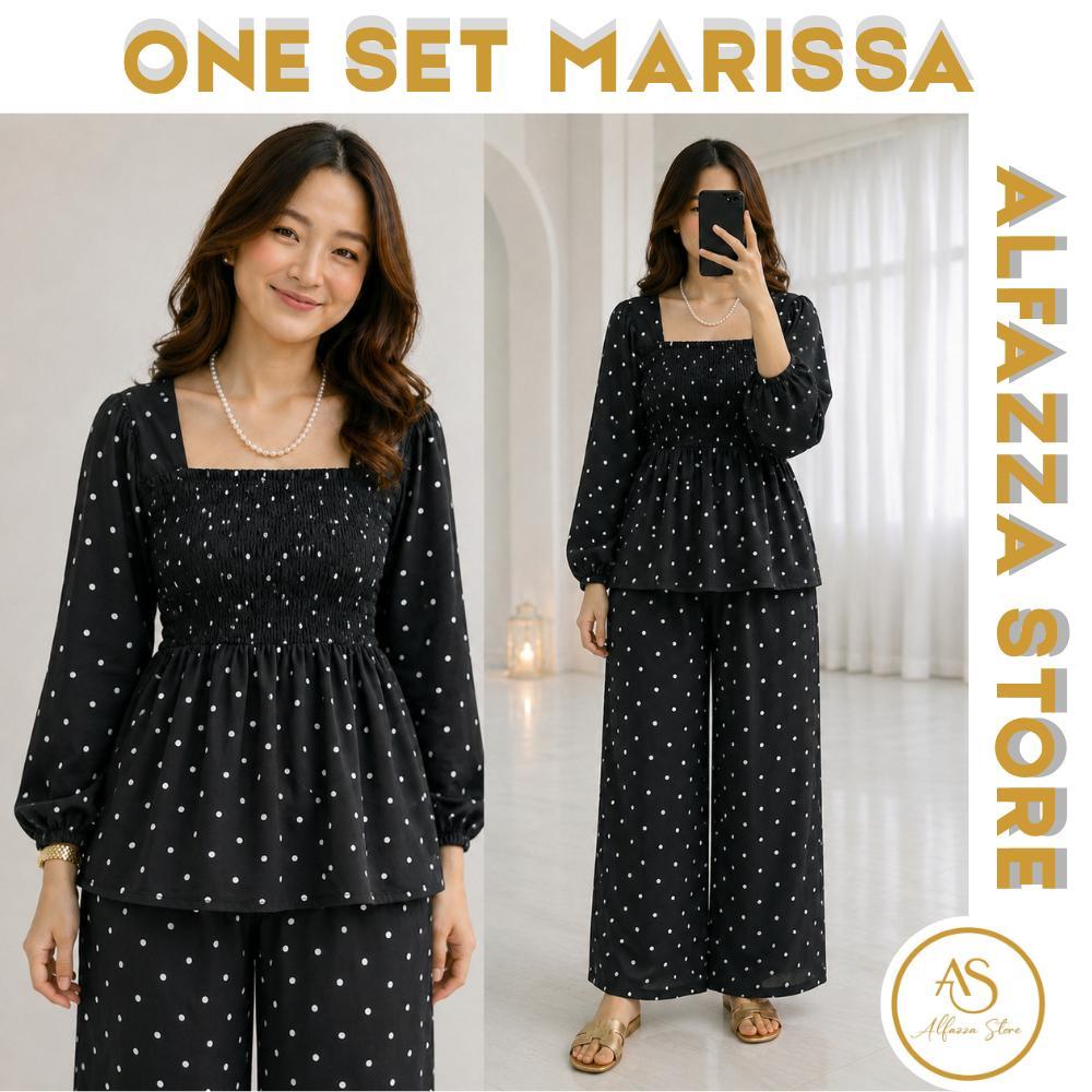 ALFAZZA - ( Marrisa One Set ) Rayon Viscose Adem Daily Outfit Santai