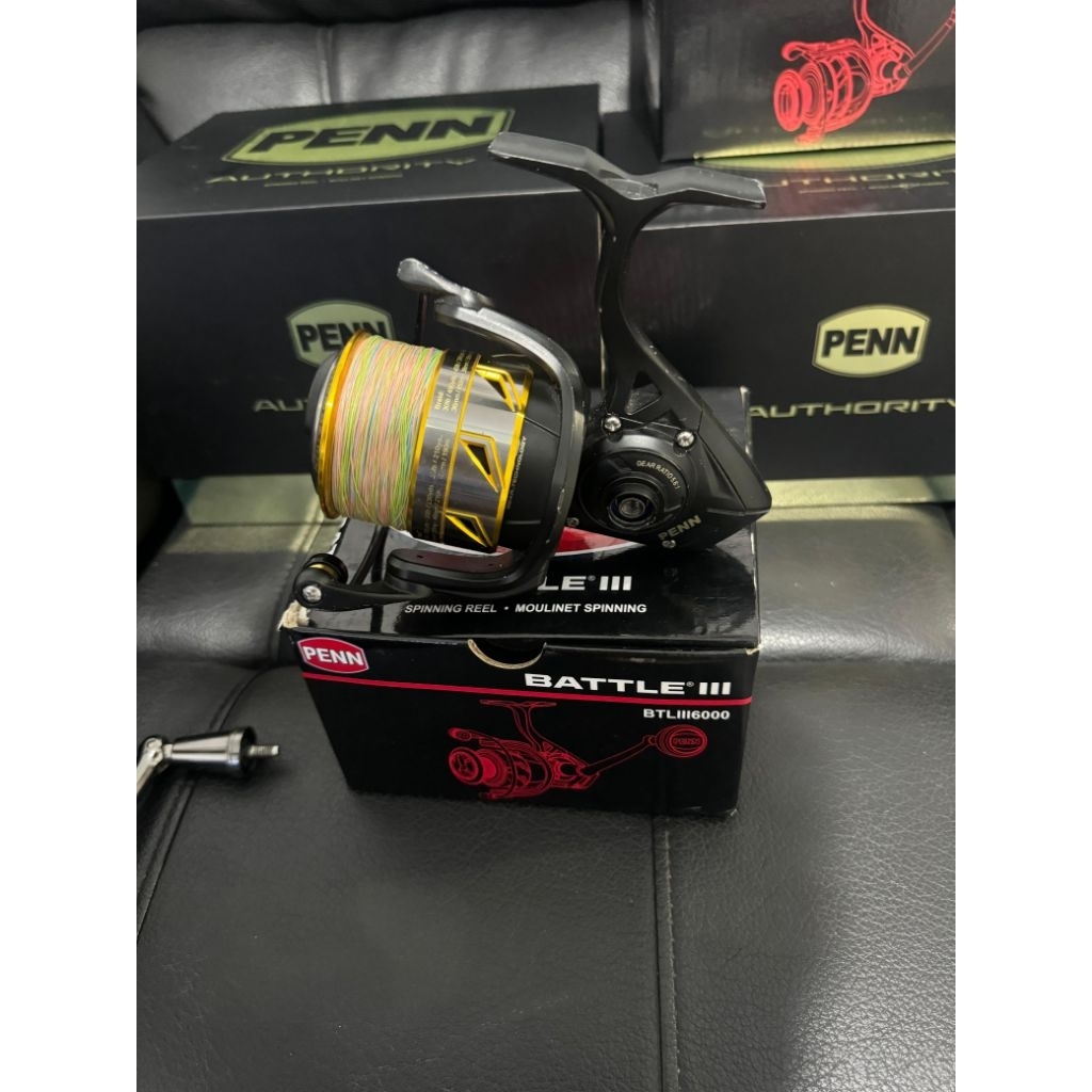 (2) penn authority 6500 (1) penn slammer iv 6500 (1) penn battle iii 6000