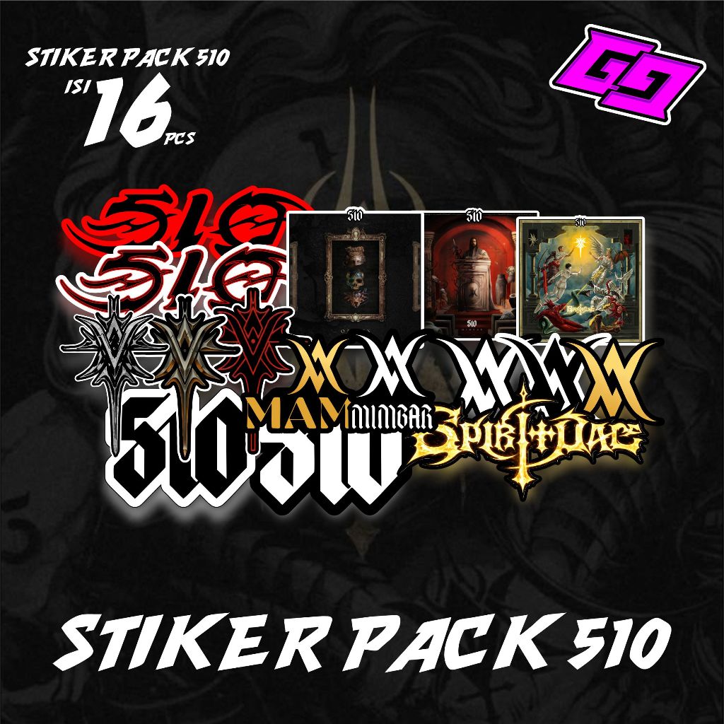 STIKER PACK BAND 510 YANG SEDANG TREND STIKER PACK BAN 501 MIMBAR RITUAL SEPIRITUAL SORY STIKER PACK