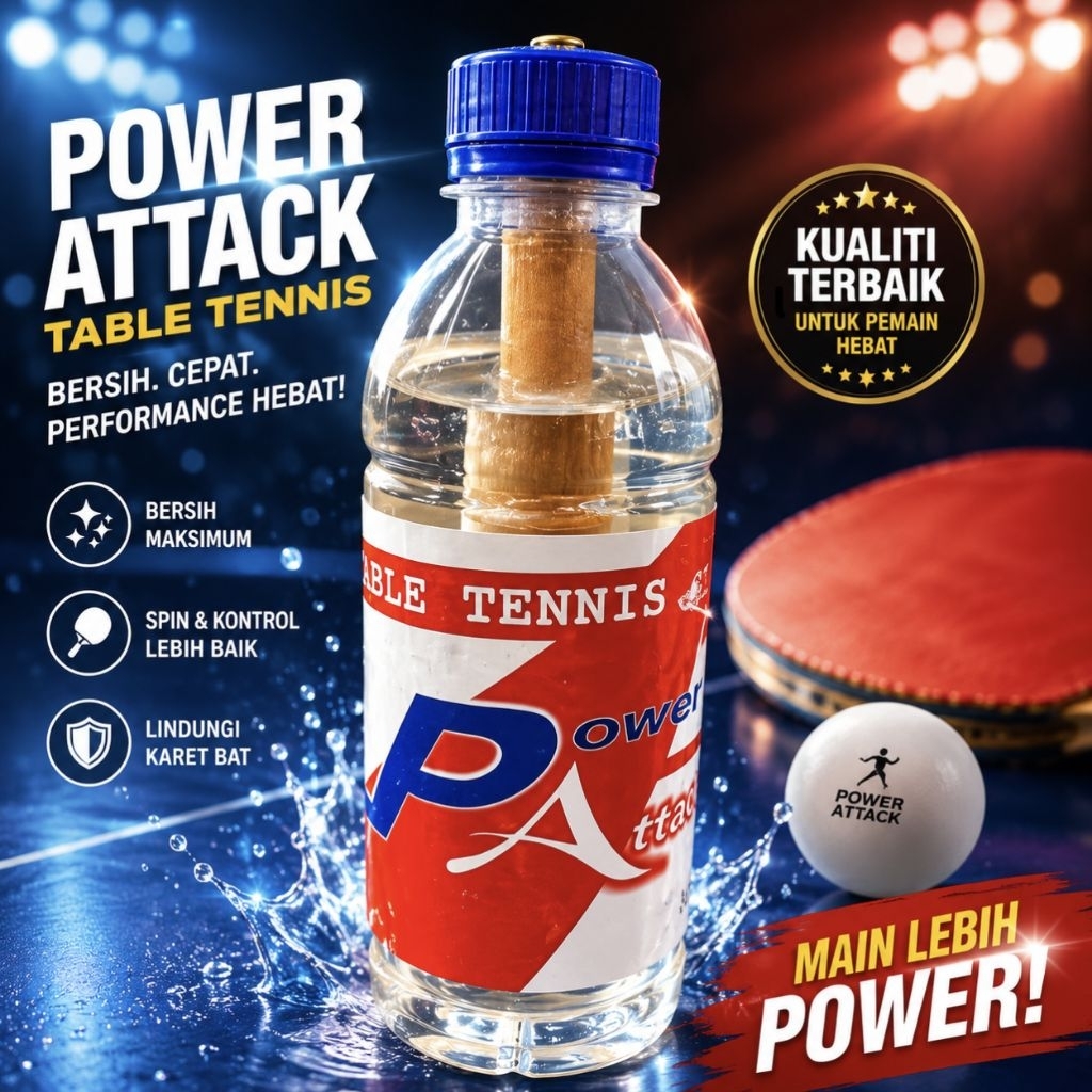 Lem Karet Bet Pingpong Power Attack Speed Glue (300ML)