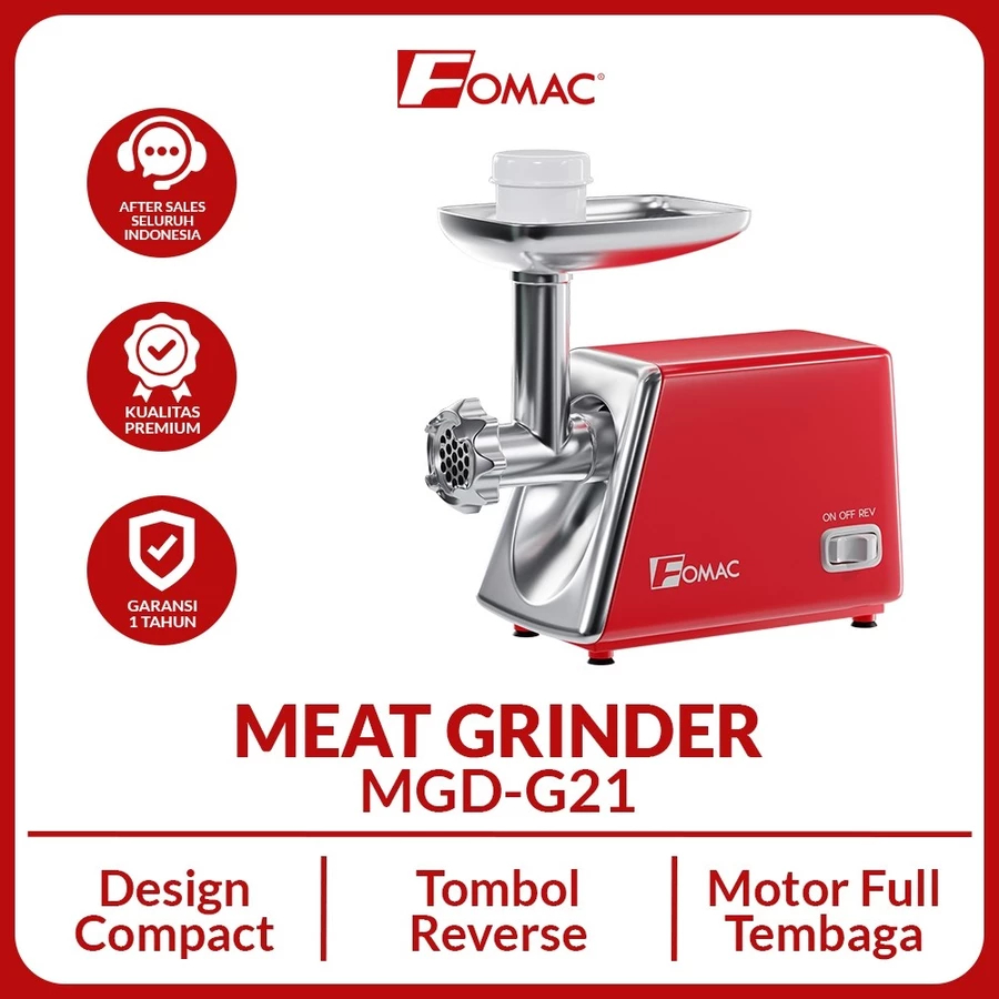Meat Grinder FOMAC MGD G21 - Mesin Giling Pencincang Daging Bakso Sosis Original Garansi resmi
