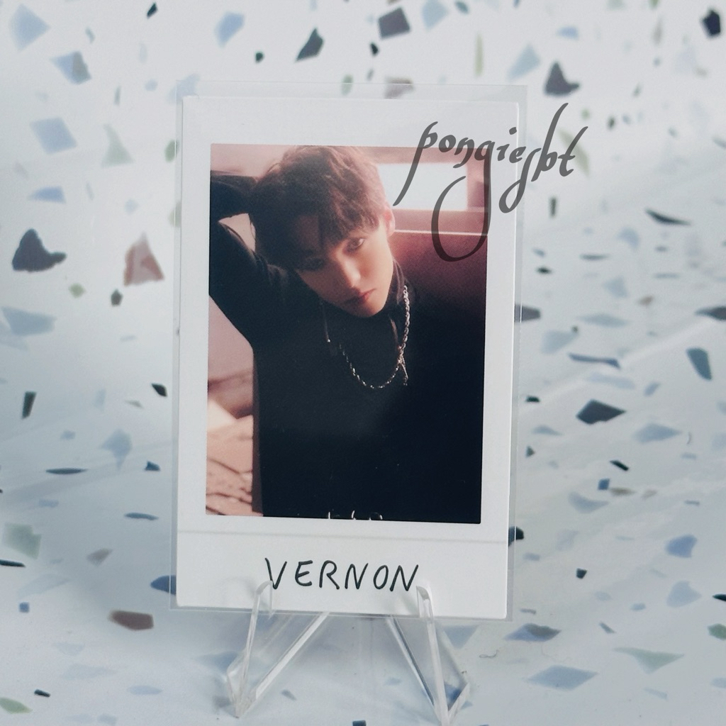 Photocard Official Seventeen Vernon Black Eye Merchandise