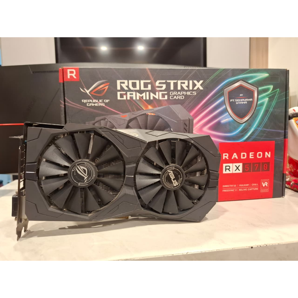 VGA ASUS ROG STRIX RX 570 / RX570 OC 8GB GDDR5 GAMING - Second 2ND