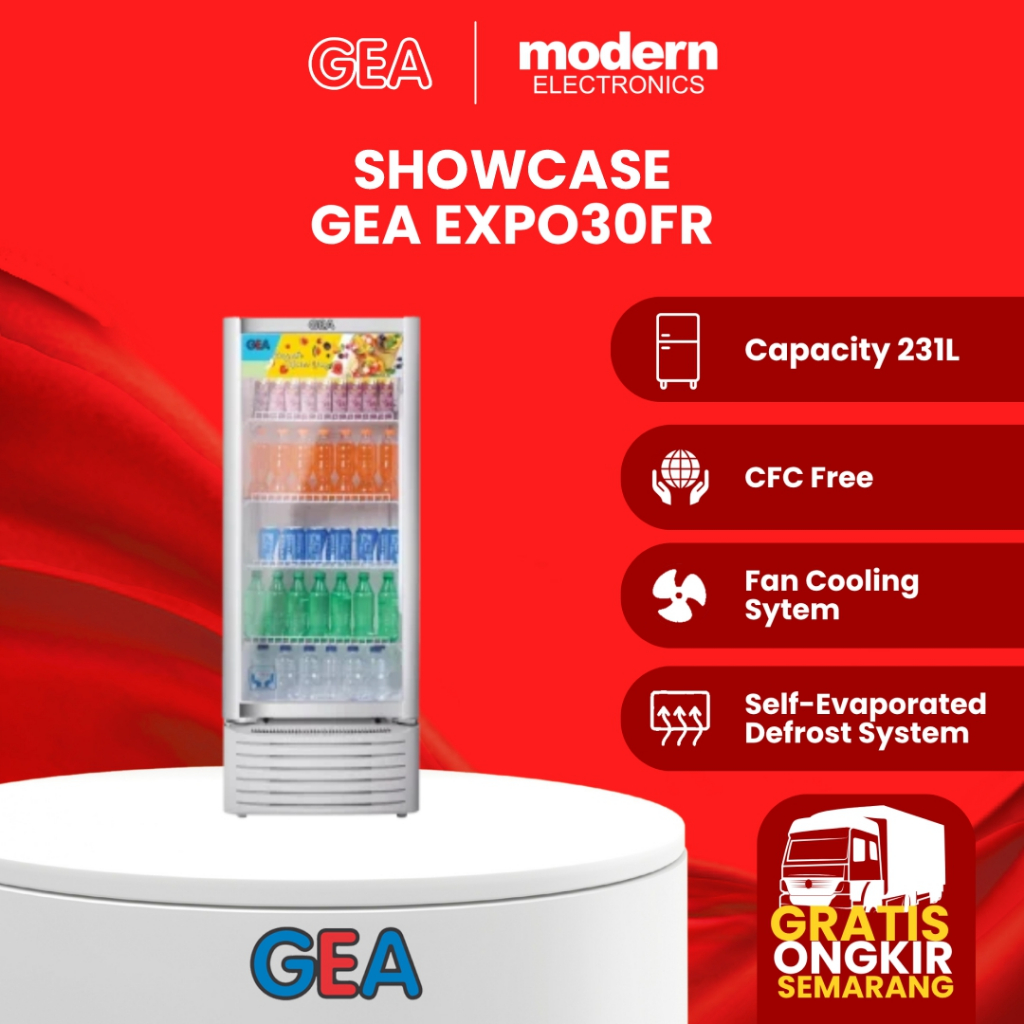 GEA SHOWCASE 1 PINTU GEA 222 LITER EXPO30FR