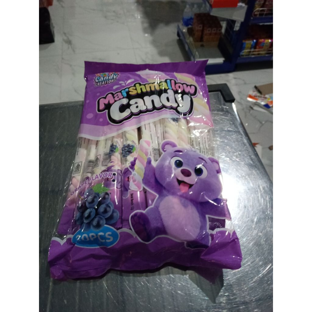 Permen Marshmallow panjang isi 30 pcs