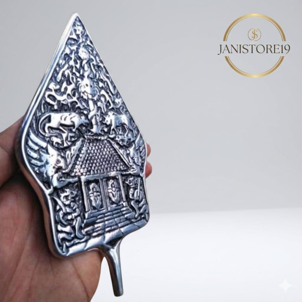 Miniatur Wayang Pajangan Hiasan Motif Punokawan silver Antik