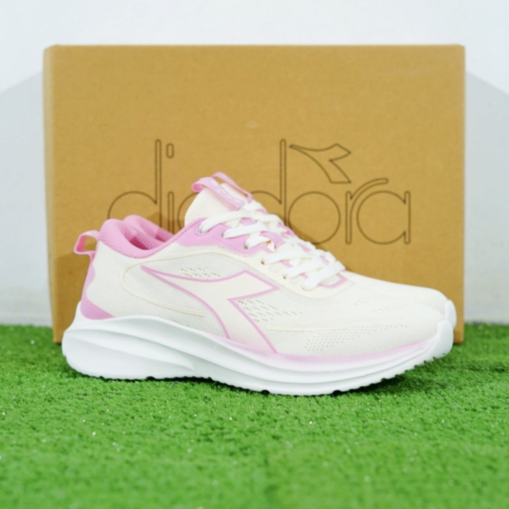 Sepatu Lari Diadora Pista Pink Original