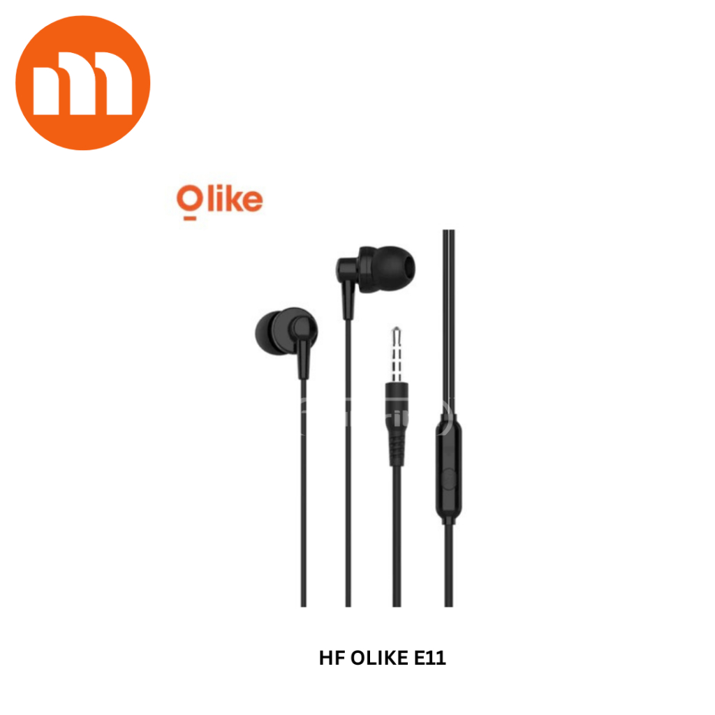 HF OLIKE E11 BLACK ATAU WHITE/EARPHONE OLIKE KABEL E11