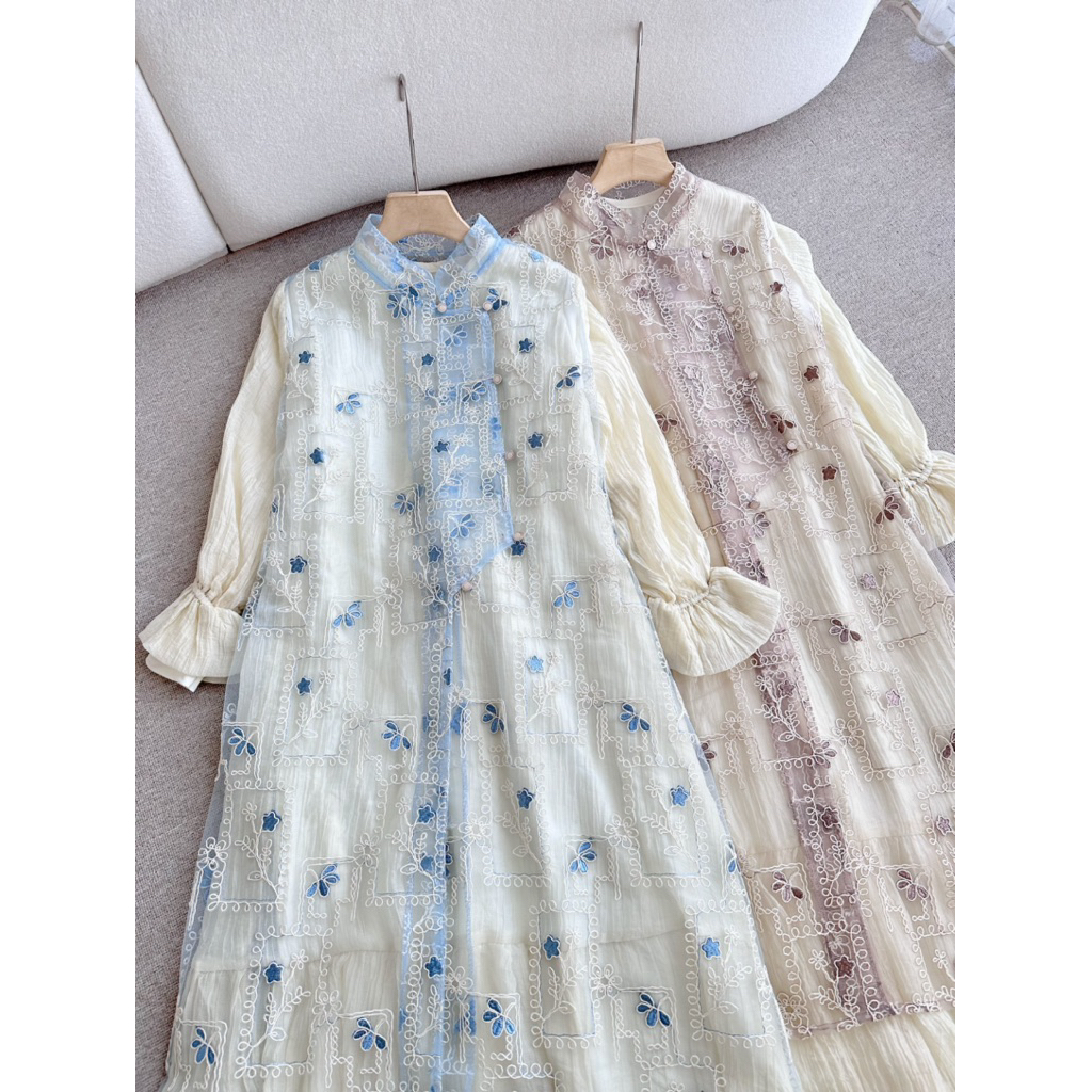 CANDY LADY Iska Brocade Maxi / Gamis Brukat Wanita Terbaru Dress Kondangan Bestseller