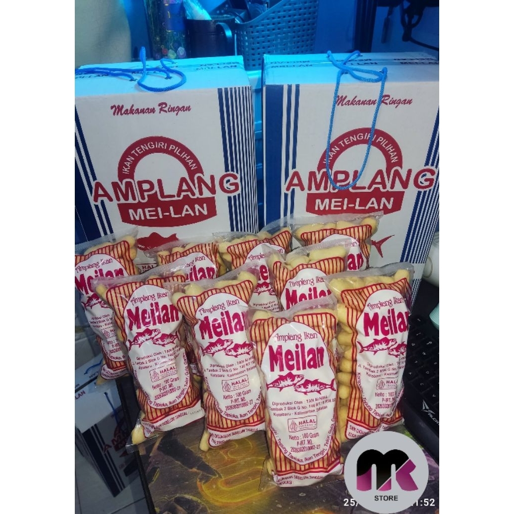 Amplang MEILAN Khas KOTABARU Kalimantan Selatan AMPLANG KUKU MACAN DARI IKAN TENGIRI OLEH - OLEH KHA