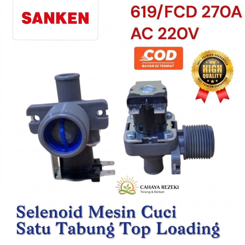 Water Inlet Selenoid Mesin Cuci SANKEN 1 Tabung