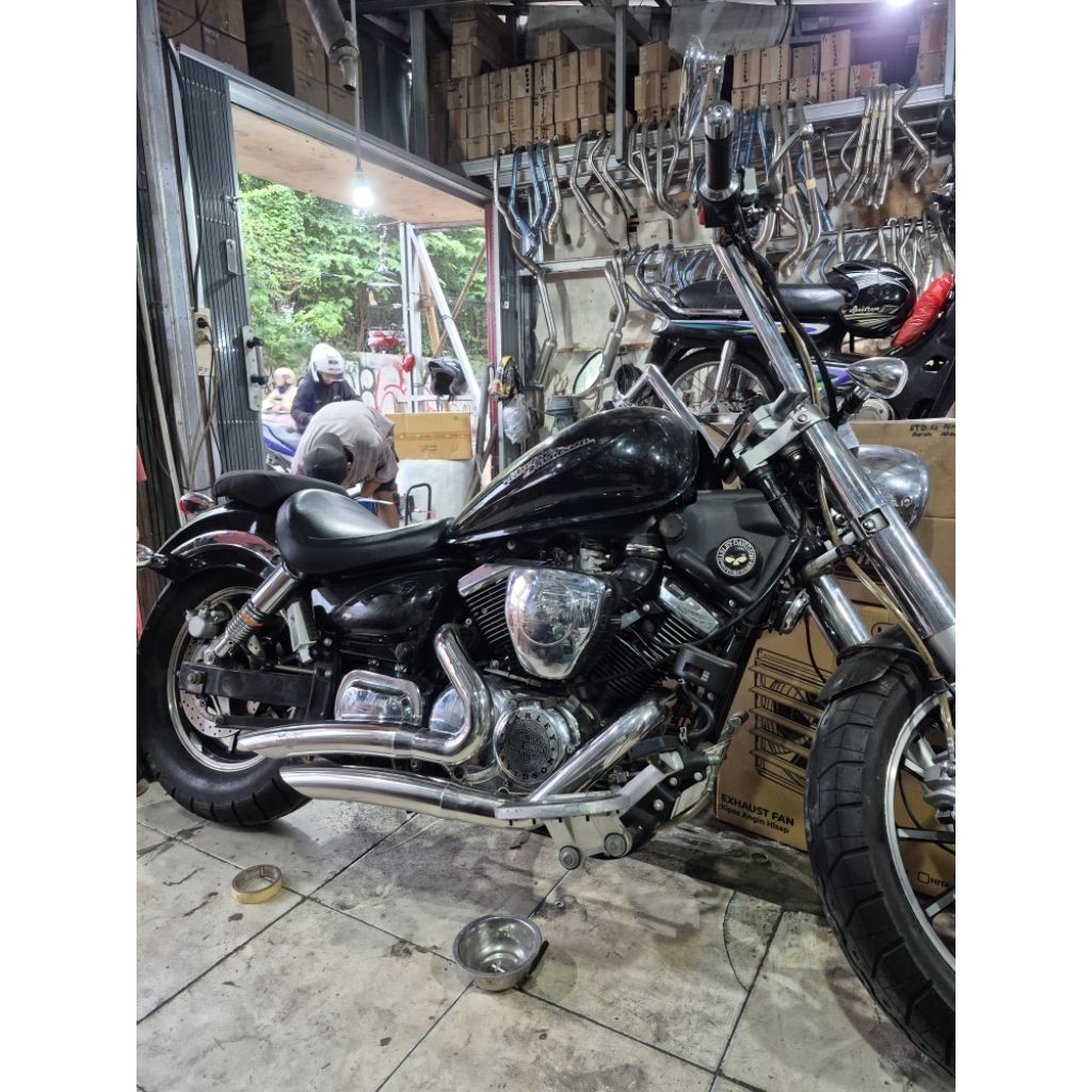 knalpot custom keeway v252 by f2racing exhaust duals exhaust