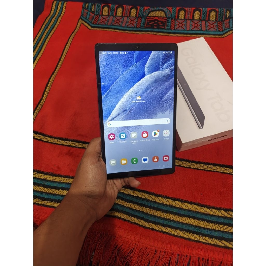 samsung tab a7 lite celluler 4g sim bagus ram 3gb 32gb 8.7in tablet murah bagus normal