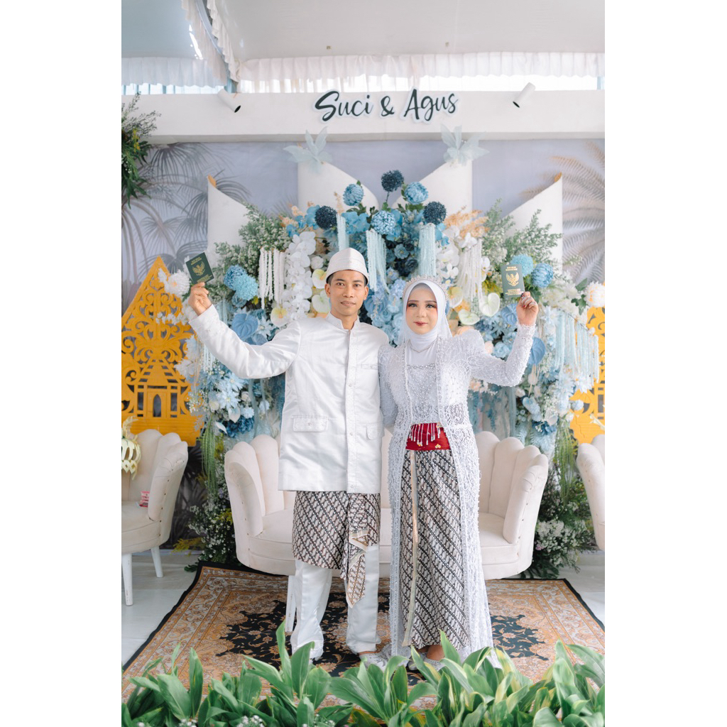 kebaya akad preloved kutubaru putih