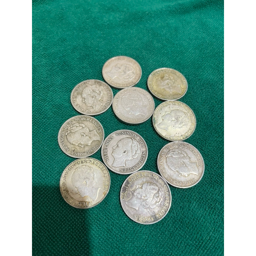 koin kuno belanda asli 10 keping ukuran 1G