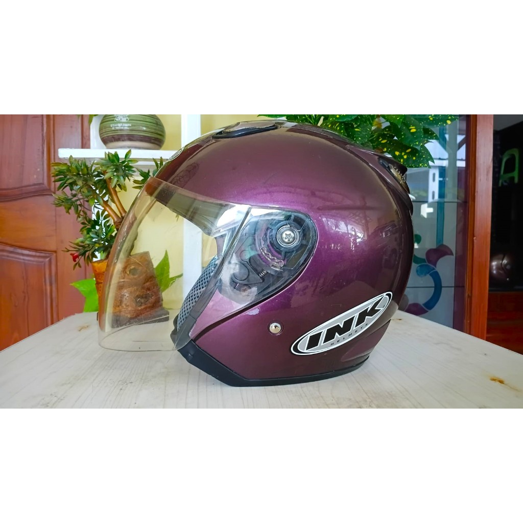 Helm Ink centro Original Ungu Soild
