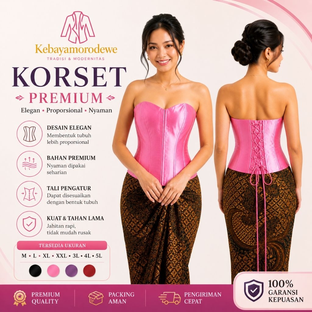LONGTORSO KEBAYA SATIN JUMBO / LONGTORSO KEBAYA / BUSTIER LONGTORSO SATIN
