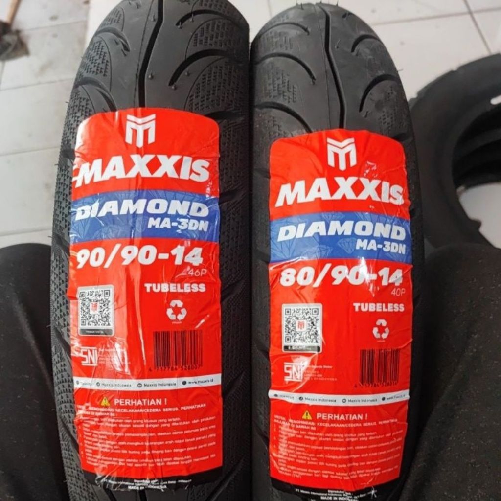 Ban Motor Matic Maxxis 90/80-14 & 100/80-14 Tubeless
