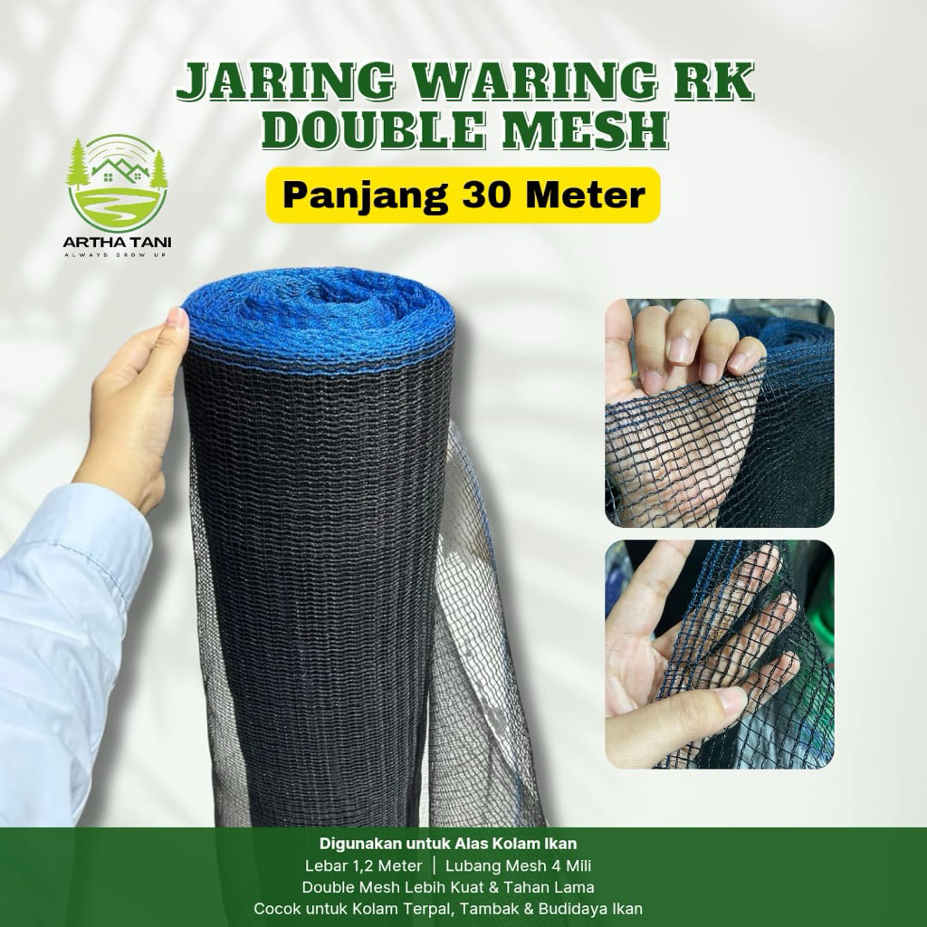 Jaring Waring RK Panjang 30m x Lebar 1,2m-Waring RK anti geser panjang 30m-Waring RK murah
