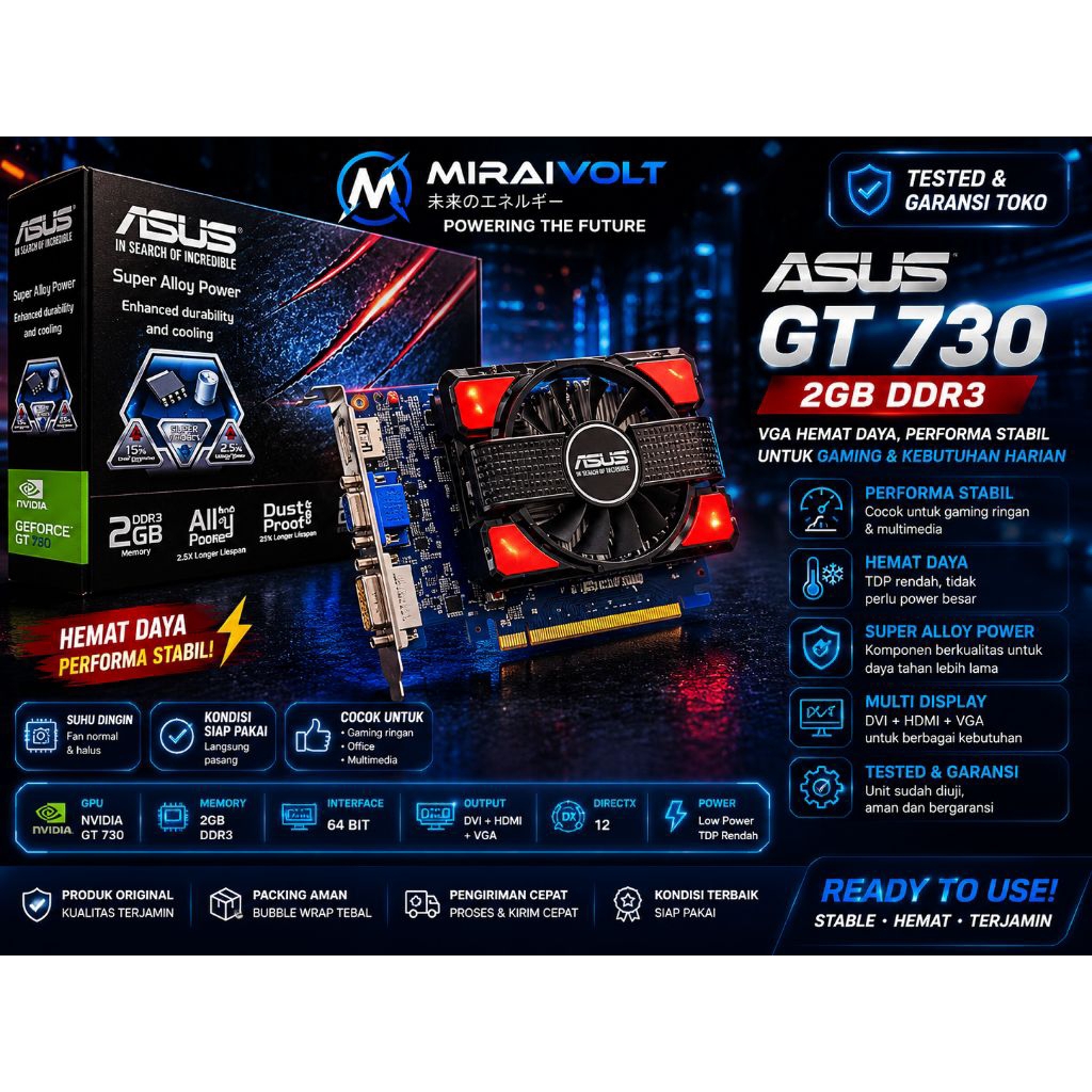 VGA ASUS GT 730 2GB DDR3 HDMI VGA DVI VGA Gaming Tested