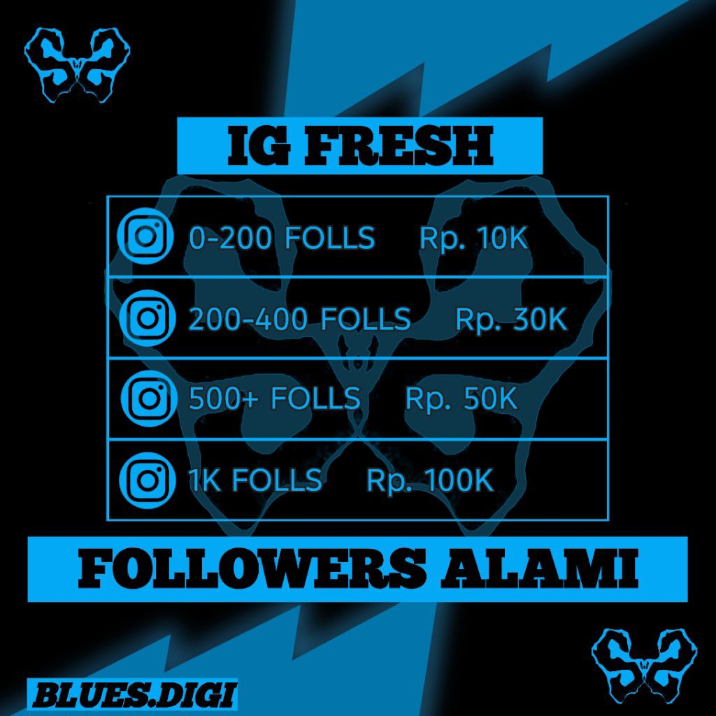 BLUES.DIGI FRESH INSTAGRAM | JUAL AKUN IG