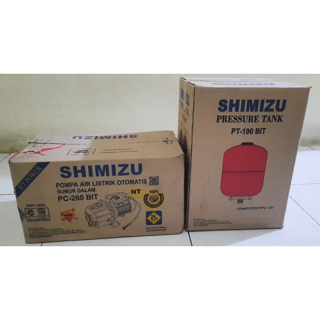 Shimizu PC 260 Bit + Pressure Tank