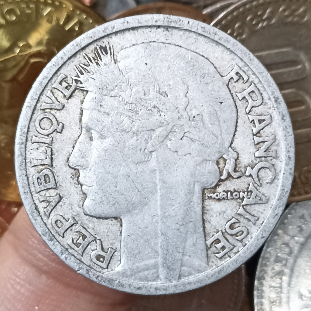Koin Kuno France 2 Francs Tahun 1946