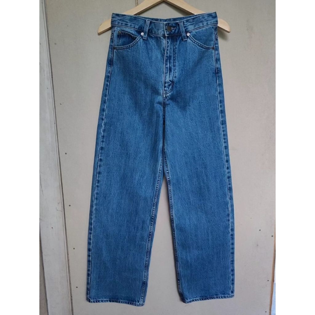 Uni undercover wide straight blue jeans