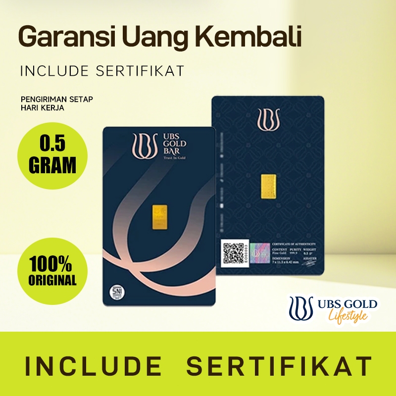 Rvl Gold Logam Mulia Ubs ( Lm ) 0.5gr 0.5 Gram