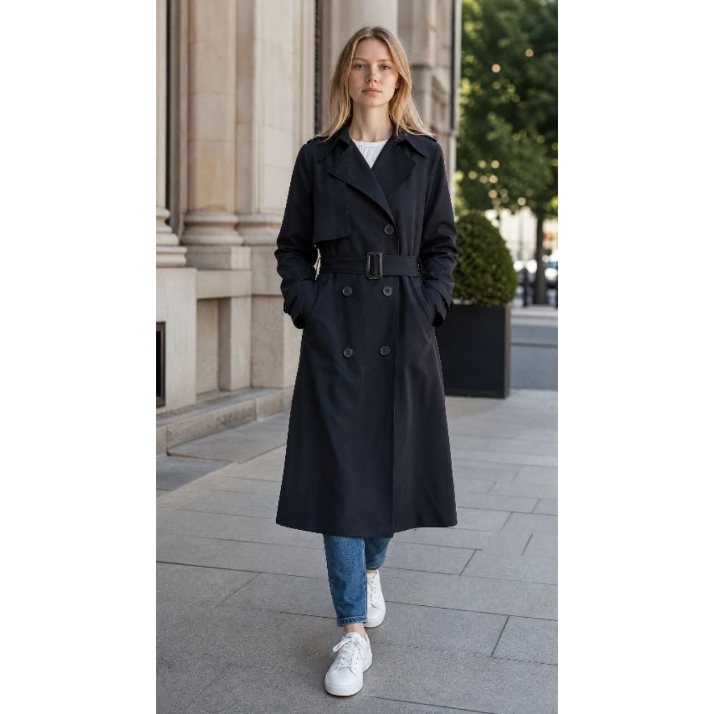 SOUP Trench Coat Wanita