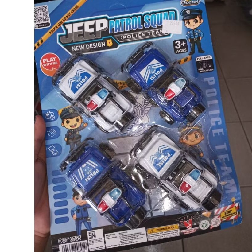 Mainan Mobil Polisi Kecil - Jeep Patrol Squad |OCT 6755