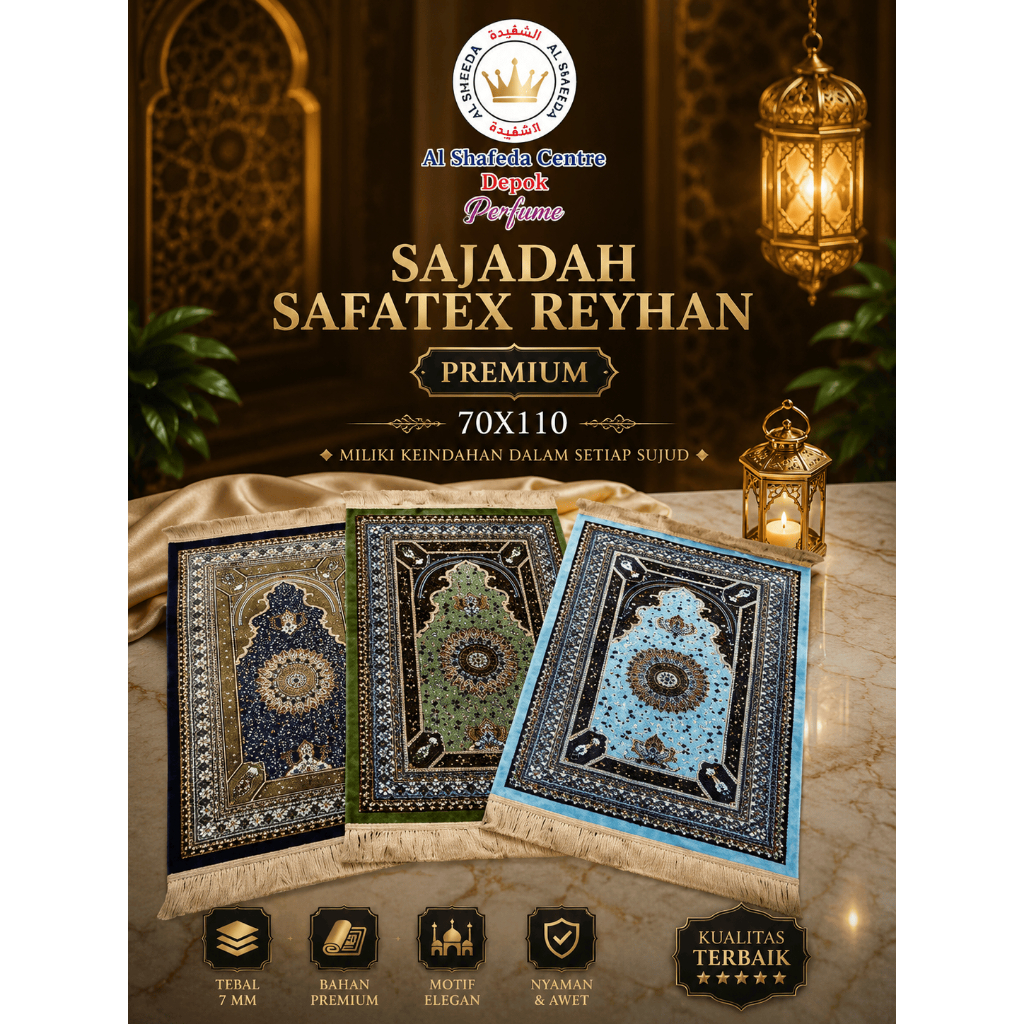 Sajadah Safatex Reyhan/Sajadah Turkiye/Sajadah Karpet/Sajadah Premium/Sajadah Halus/Sajadah