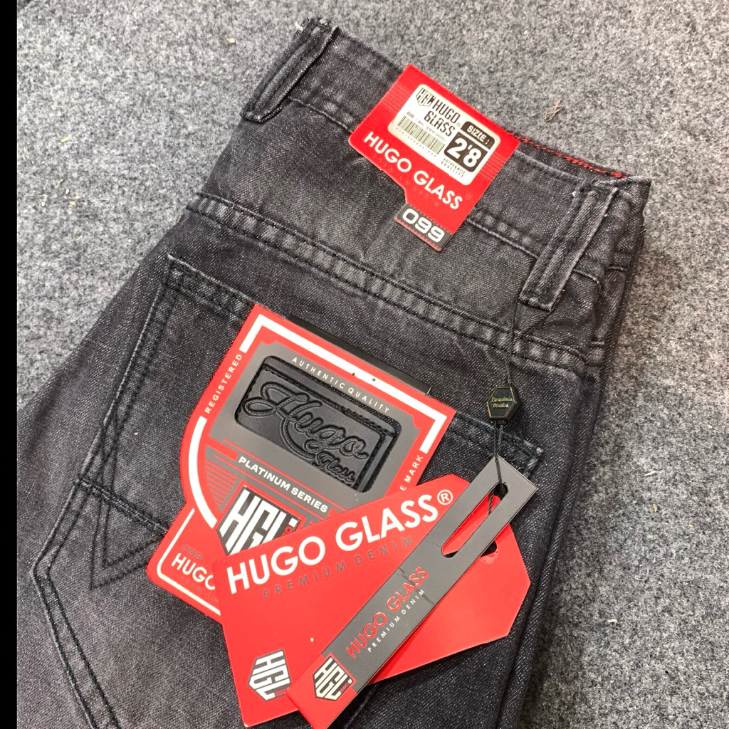 Celana jeans Panjang Merk HG (Hu90 91a55  Pria Denim Dewasa