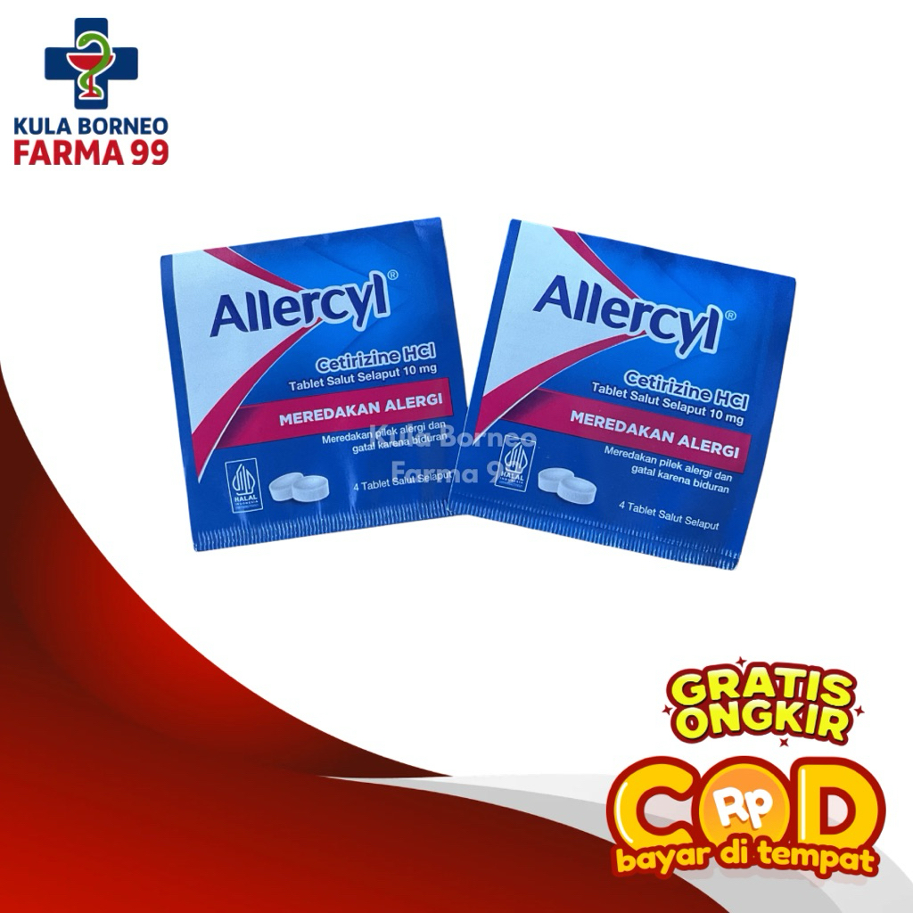 Allercyl 4 Tablet - Obat Gatal Alergi