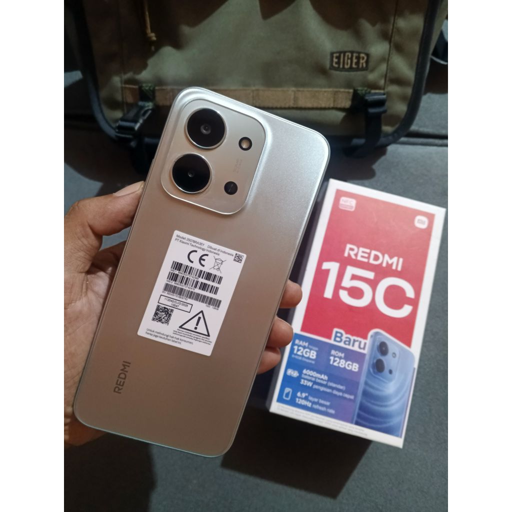 Redmi 15c 6 128 second garansi resmi