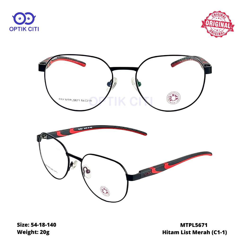Frame Kacamata Pria PayBack PL 5671 Original