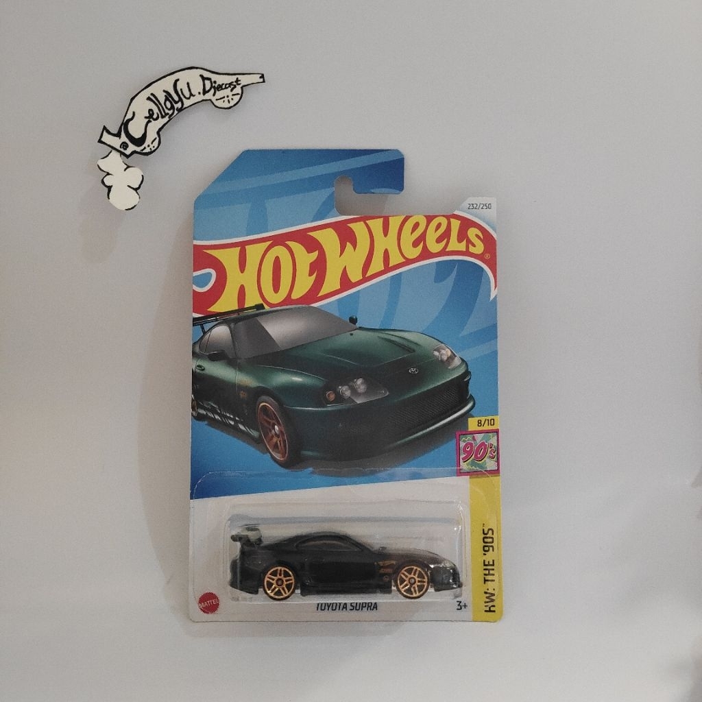 Hot wheels Toyota Supra Hijau [carded crack tipis]