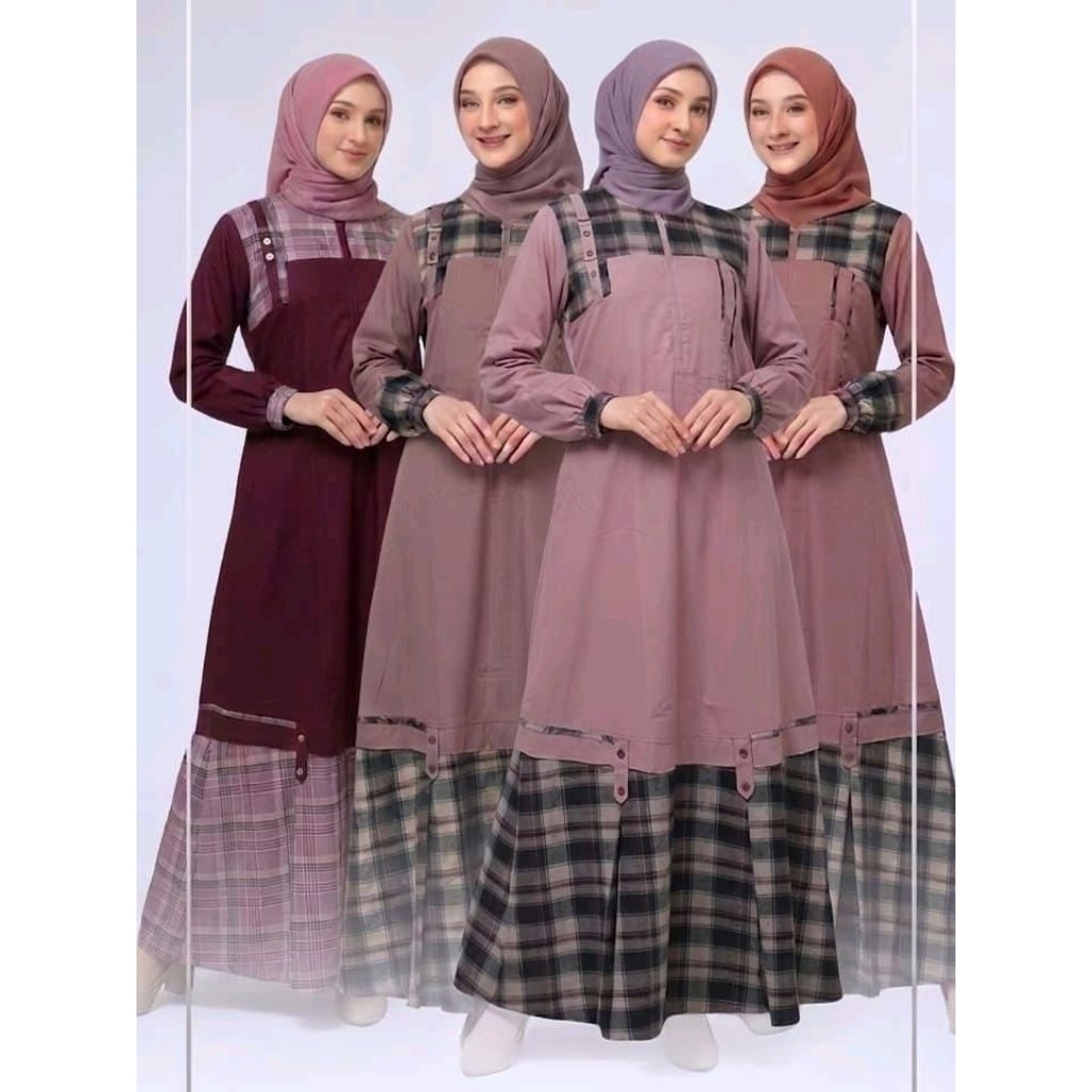 RAHNEM MIX NB 01 SB 06/gamis kekinian/gamis murah/gamis daily/gamis nyaman/gamis wanita/rauna rahnem