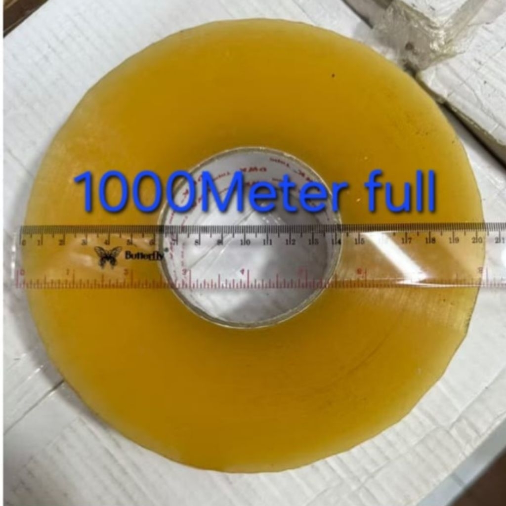Lakban Jumbo Bening 48mm x 1000 Meter full - Kuat, Tidak Mudah Putus, Transparan