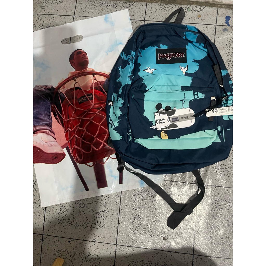jansport  original disney biru