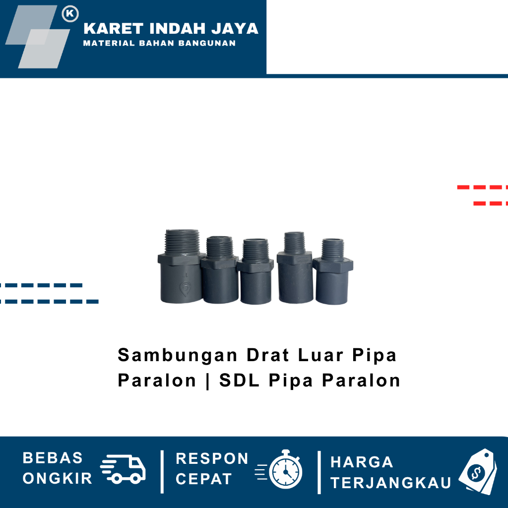 Sambungan Drat Luar | SDD Pipa Paralon PVC