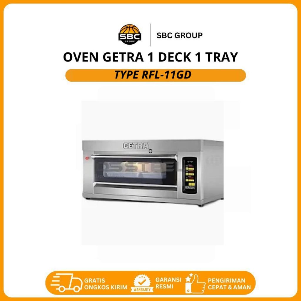 OVEN GAS GETRA 1 DECK 1 TRAY RFL-11GD PEMANGGANG ROTI KUE GARANSI RESMI
