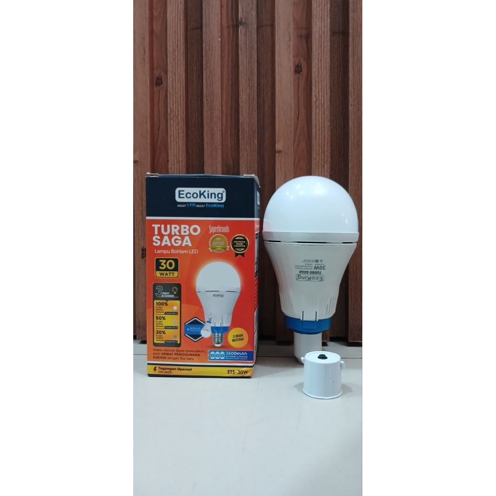 ECOKING TURBO SAGA EMERGENCY 30W PUTIH E27