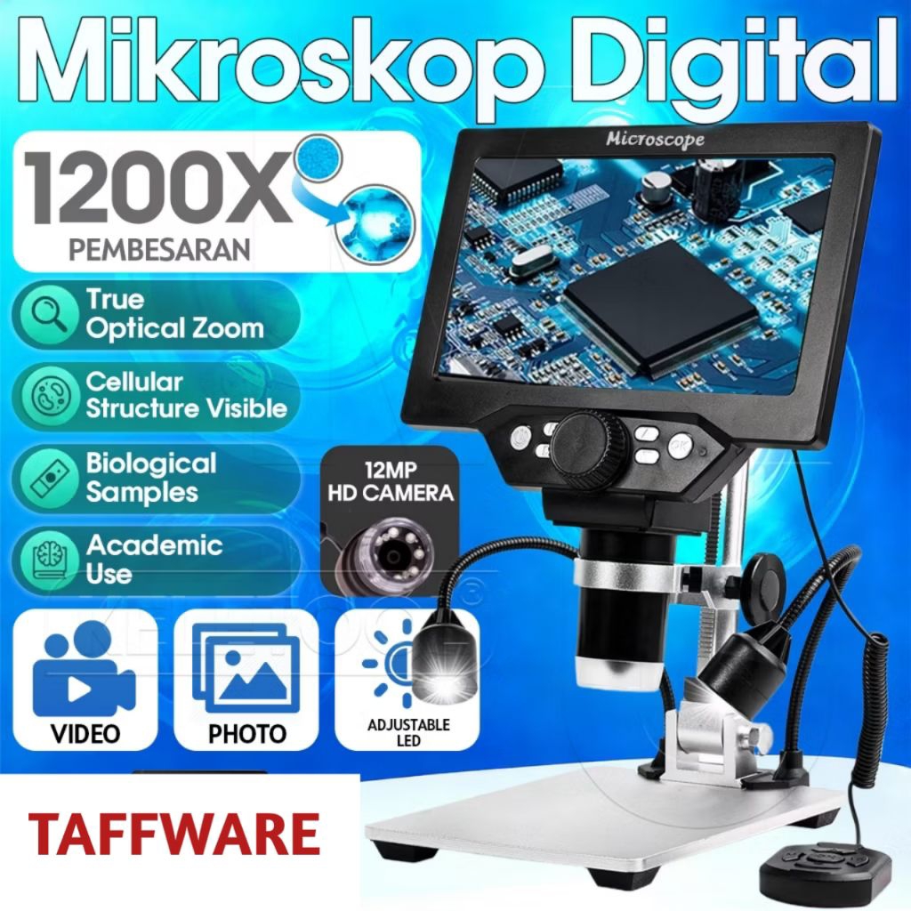 Mikroskop Digital 12MP G1200 Microscope TAFFWARE