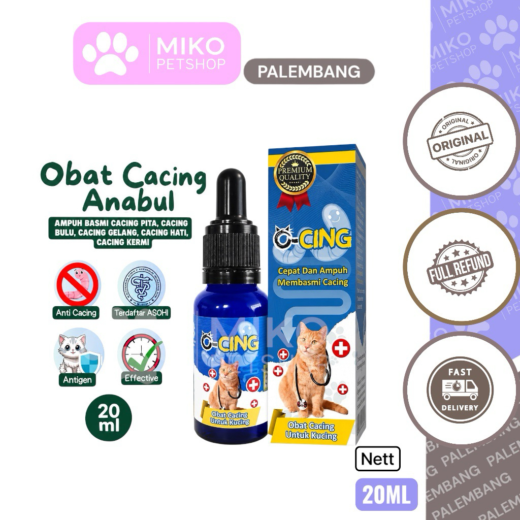Obat Cacing Kucing O-Cing 20ml