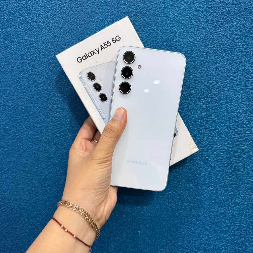 Samsung A55 5g 12/256gb second bekas pakai normal fullset ori