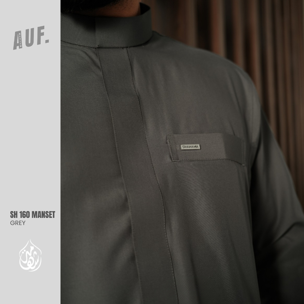 AUF MOSLEM || JUBAH SH-160 MANSET - SHAHAMA